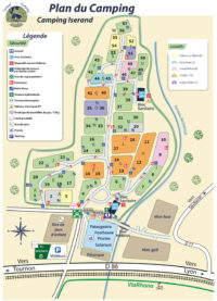 Iserand Campsite map